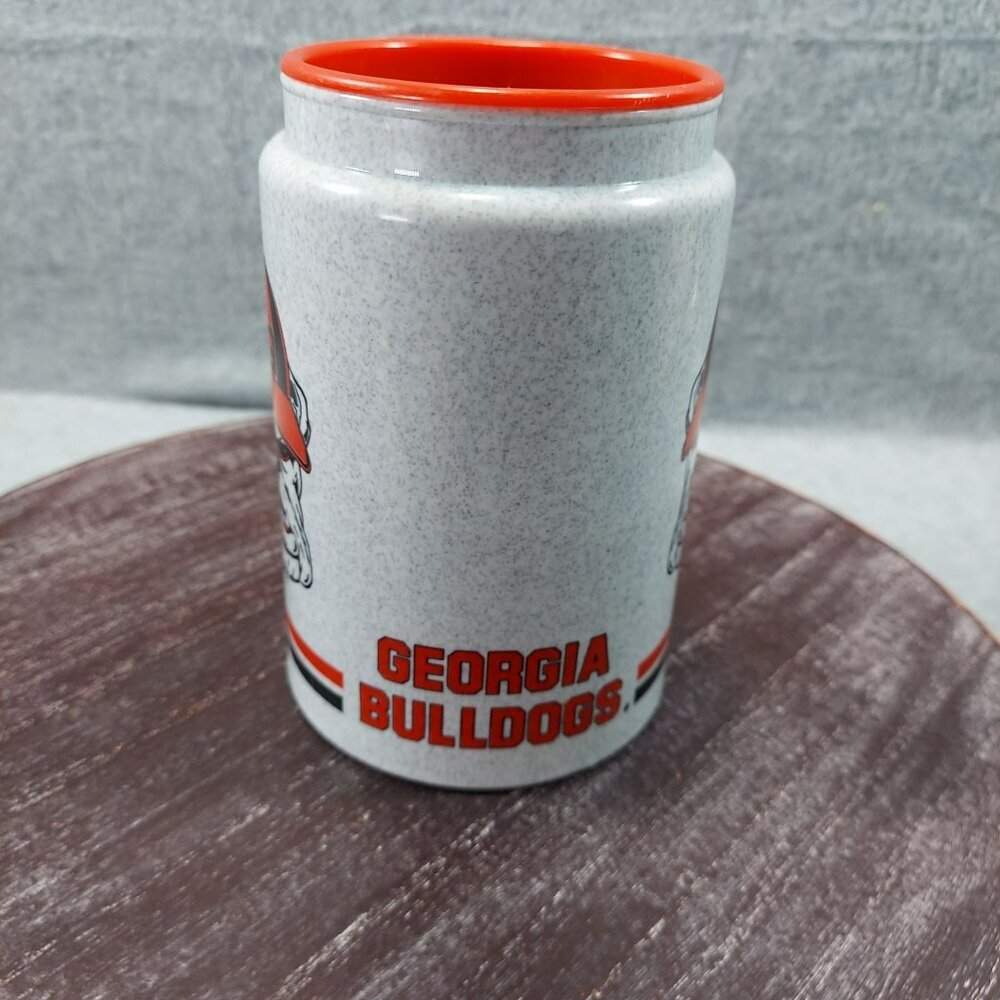 Georgia Bulldogs Vintage Plastic Mug With Handle & Team Logo Design Whirley  USA - Picture 3 of 7